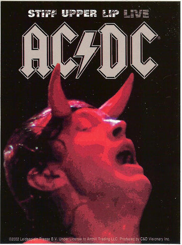 AC/DC Vinyl Sticker Stiff Upper Lip Live 