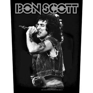 Bon Scott Sew On Canvas Back Patch AC/DC – Rock Band Patches