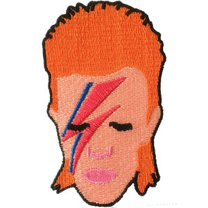 David Bowie Iron-On Patch Aladdin Sane Face