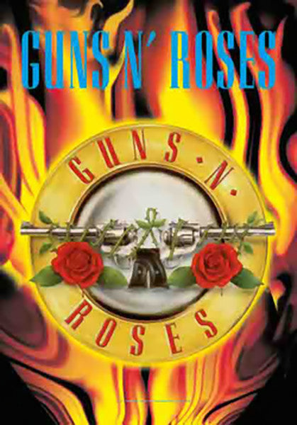 Guns n Roses Poster Flag Circle Flames Tapestry