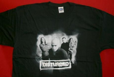 Disturbed T-Shirt Chamber Photo Logo Black Size XL New
