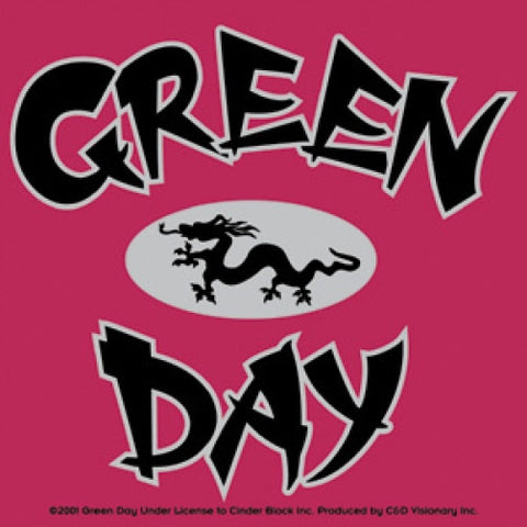 Green Day Vinyl Sticker Dragon Logo