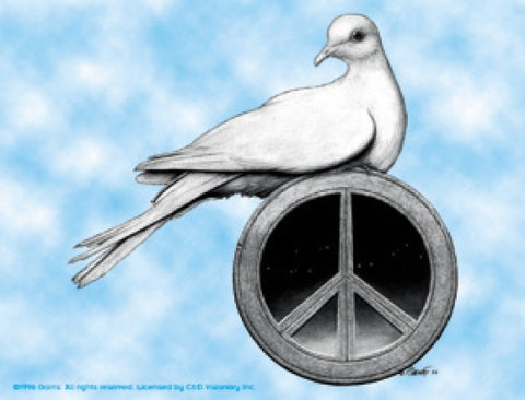 Grateful Dead Vinyl Sticker Peace Dove 