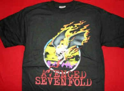Avenged Sevenfold T-Shirt Skull Logo Black Small New