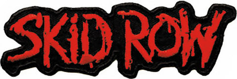 Skid Row Iron-On Patch Red Letters Logo
