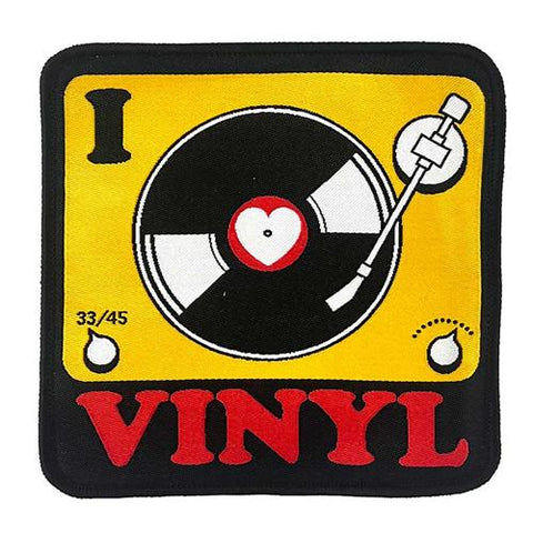I Heart Vinyl Iron-On Patch