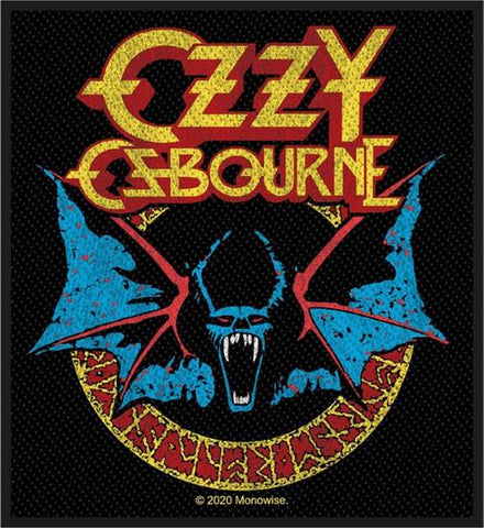 Ozzy Osbourne Sew On Patch Bat Logo