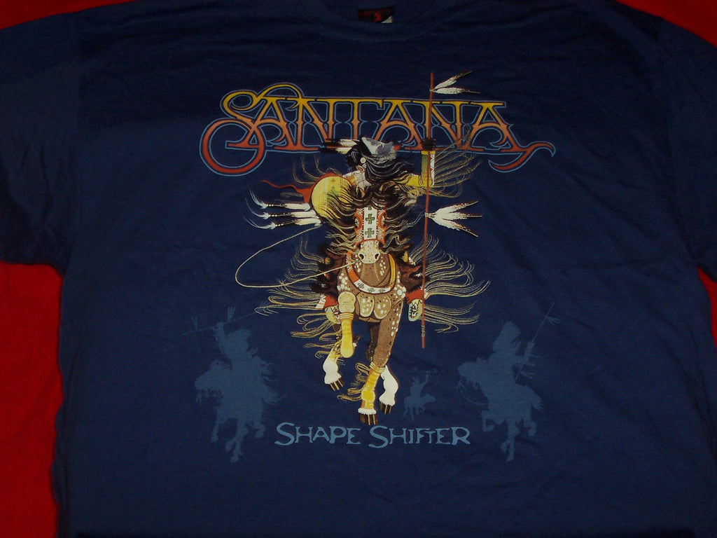 Santana T-Shirt Shape Shifter Tour Blue Size XXL