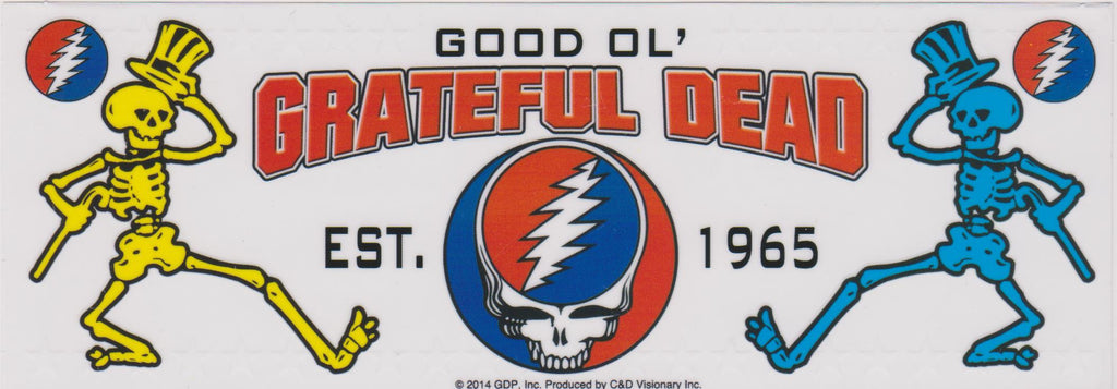 Grateful Dead Vinyl Sticker Good Ol Skeletons Logo