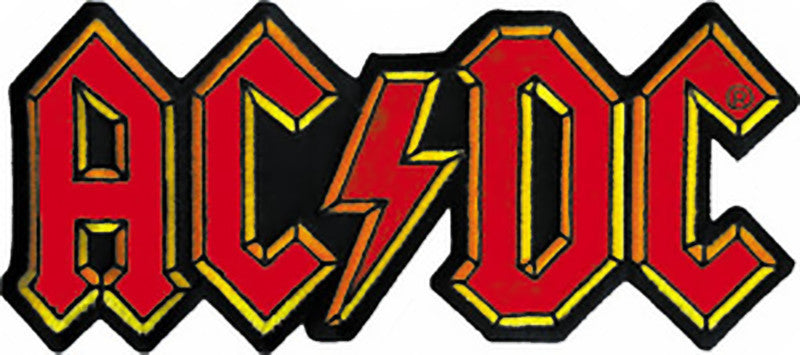 AC/DC Iron-On Patch Classic Letters Logo