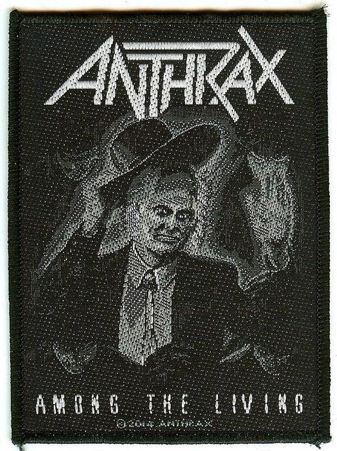 Anthrax Sew On Patch Among The Living Logo