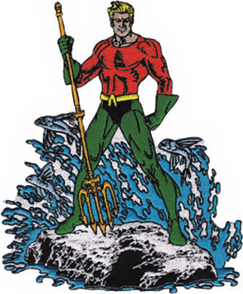 Aquaman Iron-On Patch Figure Standing
