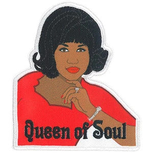 Aretha Franklin Iron-On Patch Queen Of Soul Logo
