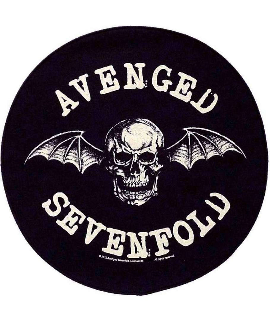 Avenged Sevenfold Sew On Canvas Back Patch Round Death Bat Logo