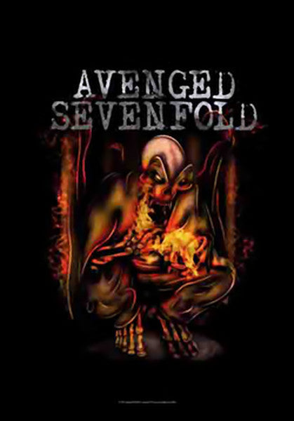 Avenged Sevenfold Poster Flag Fire Bat Tapestry