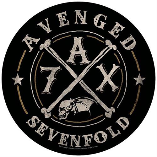 Avenged Sevenfold Sew On Canvas Back Patch Round A7X Logo