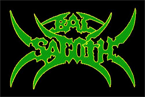 Bal-Sagoth Sew On Patch Green Letters Logo
