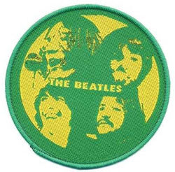 The Beatles Iron-On Patch Round Green Let It Be