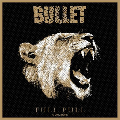 Bullet Sew On Patch Cat Full Pull Logo