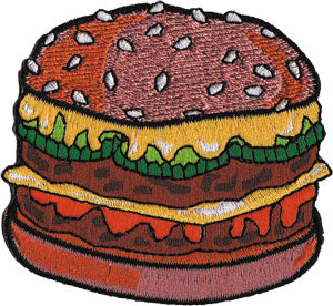 Burger Iron-On Patch