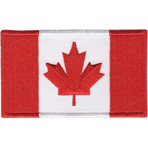 Canadian Flag Iron-On Patch Canada Maple Leaf