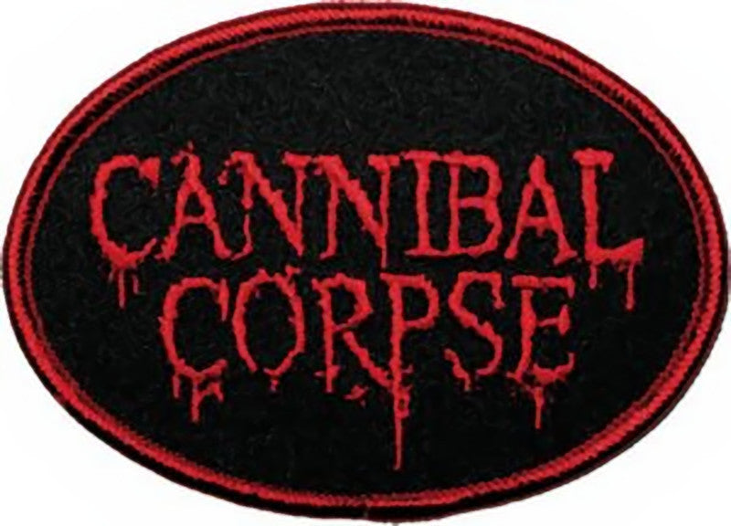 Cannibal Corpse Iron-On Patch Oval Red Blood Logo