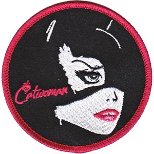 Catwoman Iron-On Patch Round Face Logo