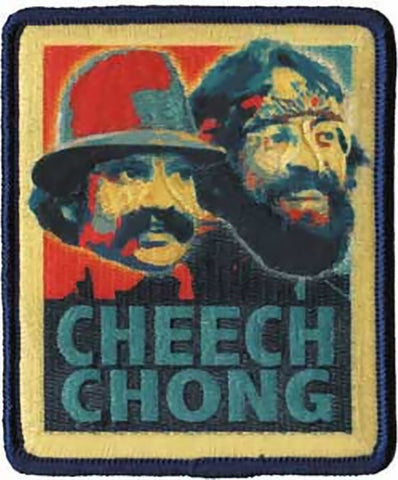 Cheech And Chong Iron-On Patch Retro Logo