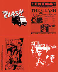 The Clash Vinyl Sticker Set Four Mini Stickers