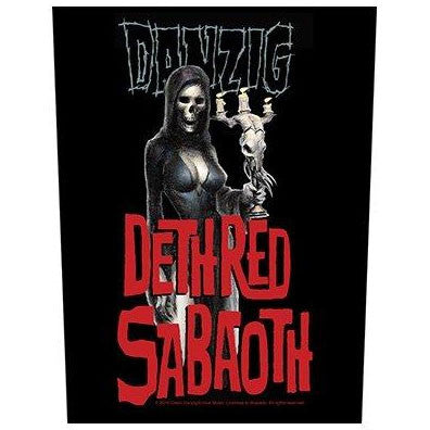 Danzig Sew On Canvas Back Patch Deth Red Sabaoth Logo