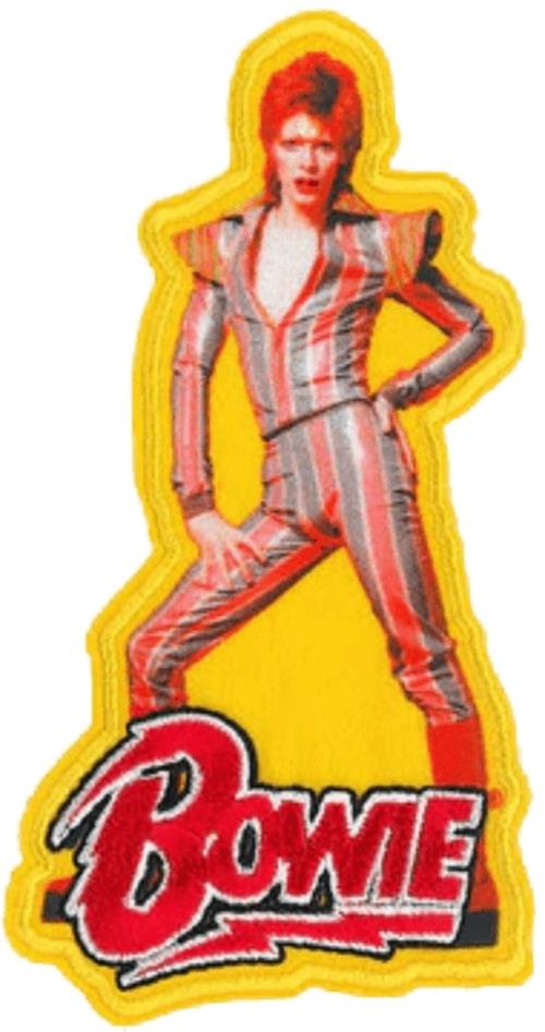 David Bowie Iron-On Patch Pose Logo