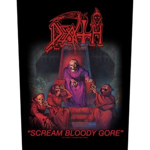 Death Sew On Canvas Back Patch Scream Bloody Gore