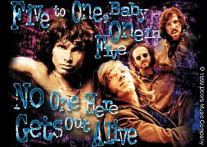 The Doors Vinyl Sticker No One Here Gets Out Alive