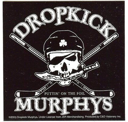 Dropkick Murphys Vinyl Sticker Hockey Skull Logo