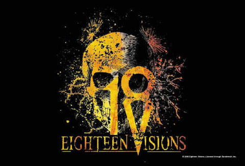 Eighteen Visions Poster Flag Root Skull Tapestry 