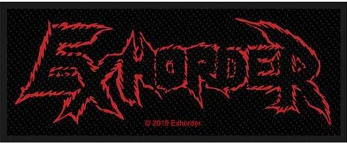 Exhorder Sew On Patch Red Letters Logo