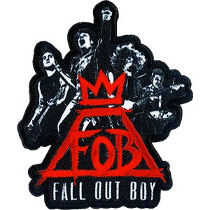 Fall Out Boy Iron-On Patch Group Crown Logo