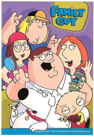 Family Guy Vinyl Sticker Cartoon Cast Logo