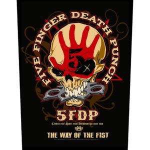 Five Finger Death Punch Sew On Canvas Back Patch Way Of The Fist