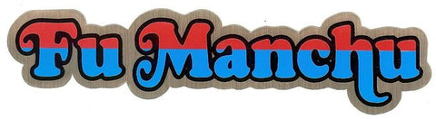 Fu Manchu Vinyl Sticker Die Cut Letters Logo