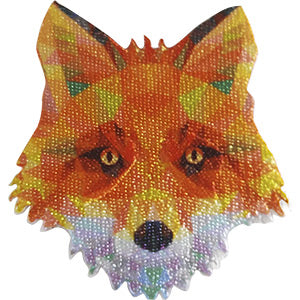Geometric Animals Iron-On Patch Fox