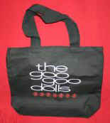 Goo Goo Dolls Canvas Tote Bag Black Stacked Logo
