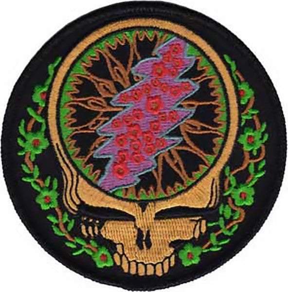 Grateful Dead Iron-On Patch Vines Skull Logo