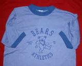 Grateful Dead Ringer T-Shirt Athletics Blue Size Medium