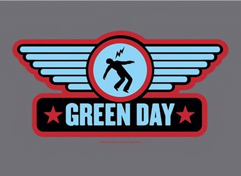 Green Day Poster Flag Wings Blue Logo Tapestry