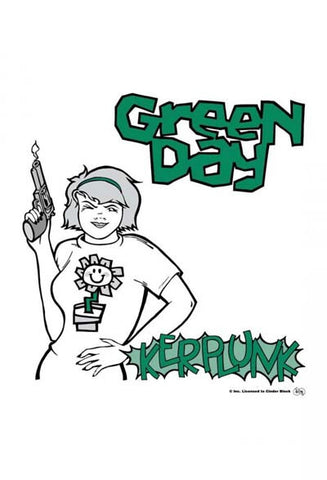 Green Day Poster Flag Kerplunk Logo Tapestry