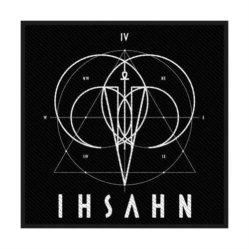 Ihsahn Sew On Patch White Letters Logo