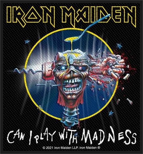Iron Maiden Sew On Patch Can I Play With Madness