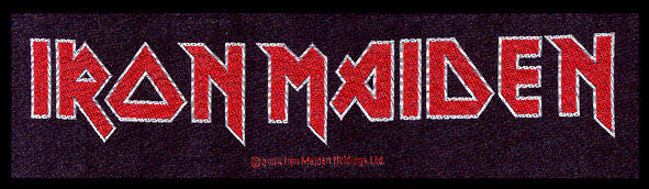 Iron Maiden Sew On Patch Strip Letters Logo