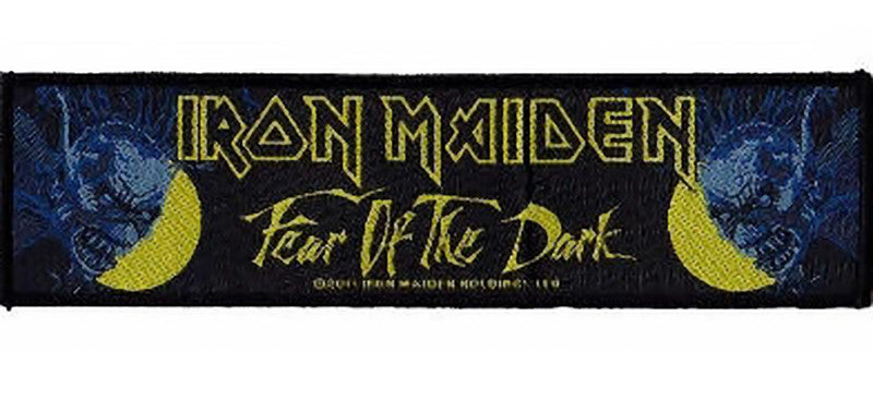 Iron Maiden Sew On Patch Fear Of The Dark Strip Logo